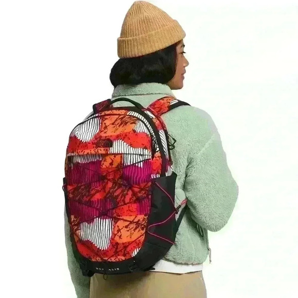 THE NORTH FACE Borealis Backpack Fiery Red Abstract Yosemite Large NWOT main image 9